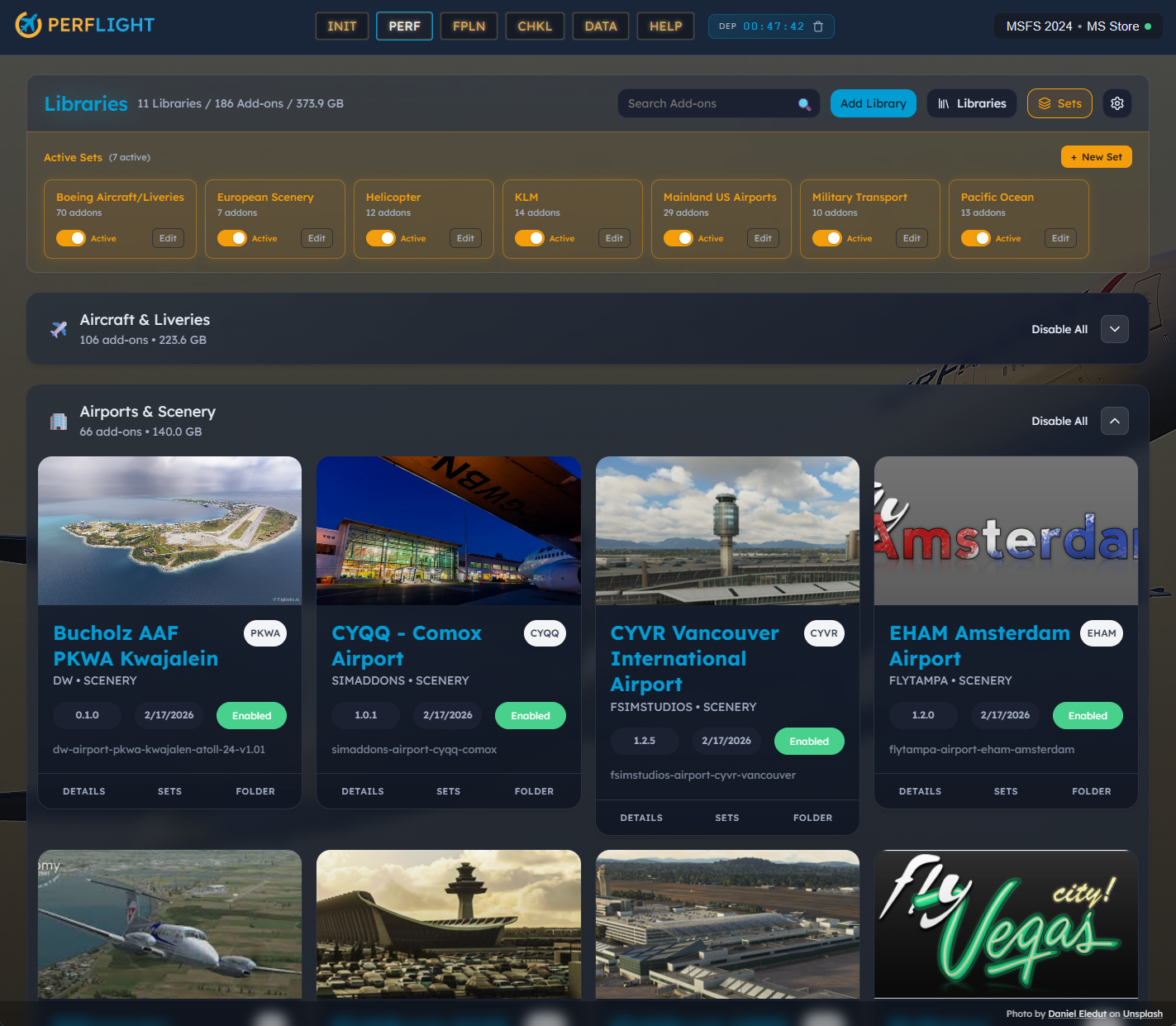 Group addons into sets for easy activation